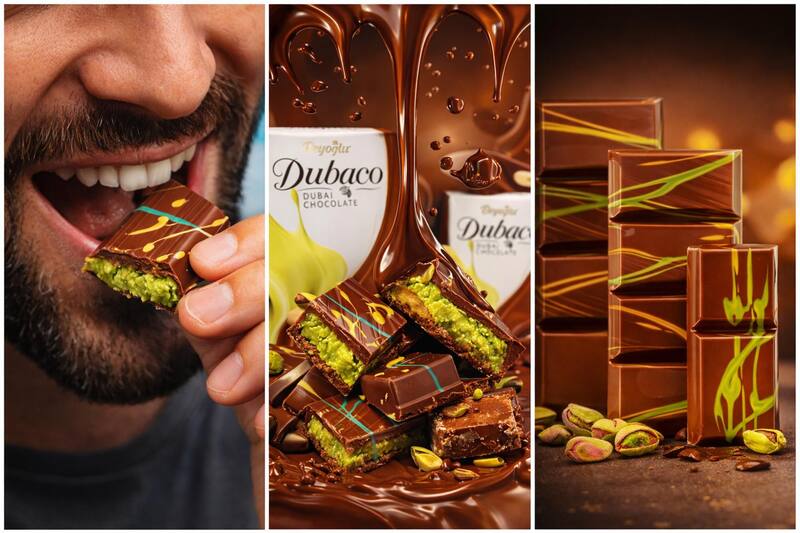 Dubaku Chocolates Dubai Com Leite, Baklava Kadayif e Antep
